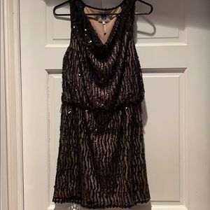 Black Sequin Dress